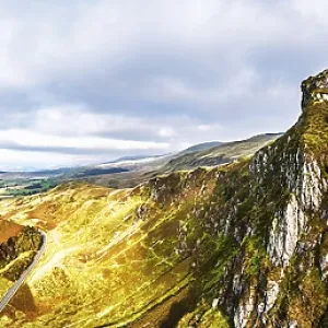 Colores de otoño sobre Mach Loop desde un dron.