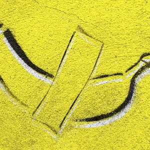 Banana Graffiti Print on Concrete Wall