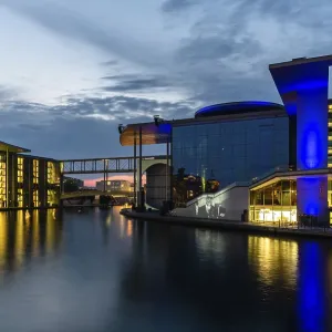 Berlin Print: Marie-Elisabeth-Luders-Haus at Sunset Berlin Print: Marie-Elisabeth-Luders-Haus at Sunset
