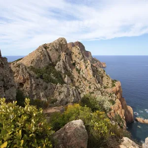 Bizarre Rock Formations on Capo Rosso Print, Corsica, France Bizarre Rock Formations on Capo Rosso Print, Corsica, France
