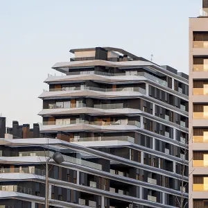 Contemporary Apartment Buildings Print Contemporary Apartment Buildings Print