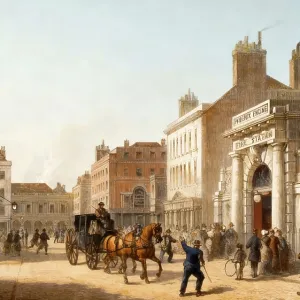 18th Century Print of Cockspur Street, London 18th Century Print of Cockspur Street, London