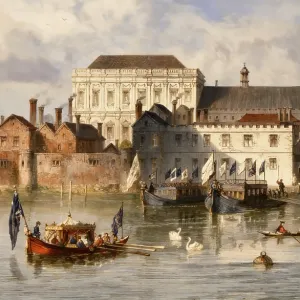 17th Century Print of Whitehall Palace, London 17th Century Print of Whitehall Palace, London