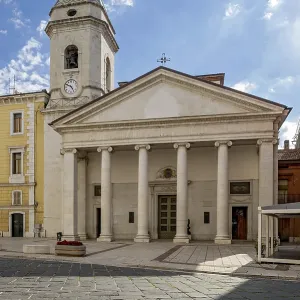 Classicistic Cathedral of the Holy Trinity Print, Campobasso Italy