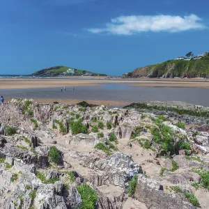 Bantham Beach Cliffs Print, Devon Coastline UK Bantham Beach Cliffs Print, Devon Coastline UK
