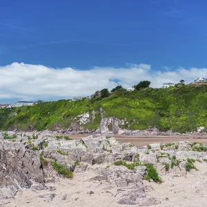 Bantham Beach Cliffs Print, Devon, England Bantham Beach Cliffs Print, Devon, England