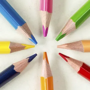 Close-up of a Crayon Circle Print Close-up of a Crayon Circle Print