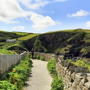 Coastal Trail Print, South West Coast Path, Cornwall Coastal Trail Print, South West Coast Path, Cornwall
