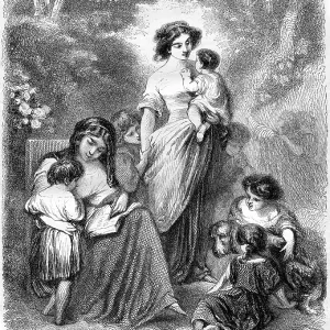 Bild von einem historischen Entwurf für eine Komposition, 1852