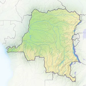 Democratic Republic of the Congo Print, Shaded Relief Map Democratic Republic of the Congo Print, Shaded Relief Map