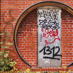 Chemnitz Riverbank Door Print Chemnitz Riverbank Door Print