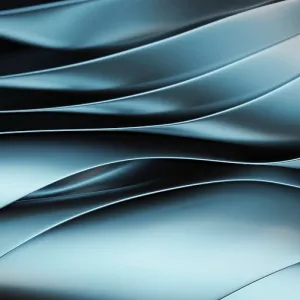 Elegant Metallic Blue Wave Print in 3D Abstract Design Elegant Metallic Blue Wave Print in 3D Abstract Design