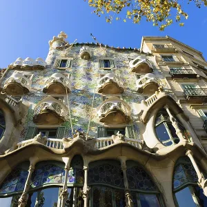 Facade of Casa Batllo Print, Barcelona, Spain Facade of Casa Batllo Print, Barcelona, Spain