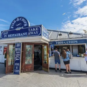 Fish and Chips Restaurant, Brighton Print Fish and Chips Restaurant, Brighton Print