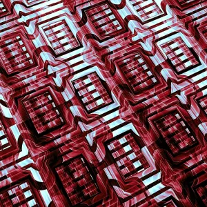 Fractal Print with Metallic Luster