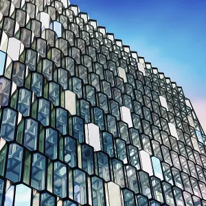 Harpa Concert Hall Glass Façade Print Harpa Concert Hall Glass Façade Print