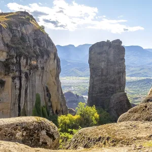 Summer Sunny Day in Meteora Greece Print Summer Sunny Day in Meteora Greece Print