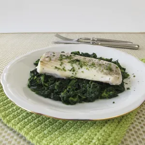 Haddock on Spinach Print