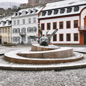 Heidelberg, Germany Print: Karlsplatz Fountain Heidelberg, Germany Print: Karlsplatz Fountain