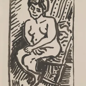 Henri Matisse, Small Black Woodcut Print (1906)