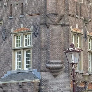 Historic Brick House Print, Amsterdam Historic Brick House Print, Amsterdam