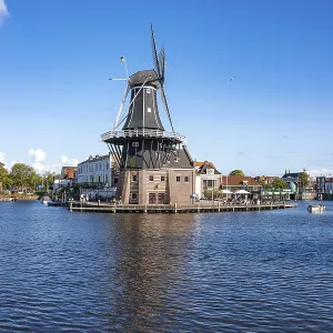 Historic Mill Print, Haarlem Waterfront Historic Mill Print, Haarlem Waterfront