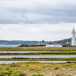 Hurst Point Lighthouse and Hurst Castle Print, Hampshire, UK Hurst Point Lighthouse and Hurst Castle Print, Hampshire, UK