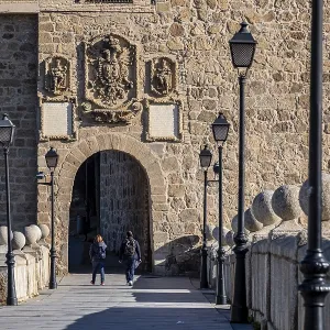 Toledo Print: Imperial Shield over the River Tagus Toledo Print: Imperial Shield over the River Tagus