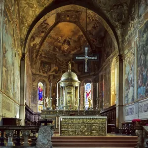 Interior View of Monza Cathedral Print