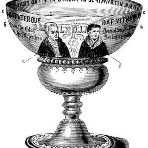 Martin Luther and Jonas Glass Print, 1883 Martin Luther and Jonas Glass Print, 1883