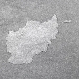Silver Background Map of Afghanistan Print Silver Background Map of Afghanistan Print