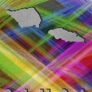 Colorful Map of Samoa Print Colorful Map of Samoa Print