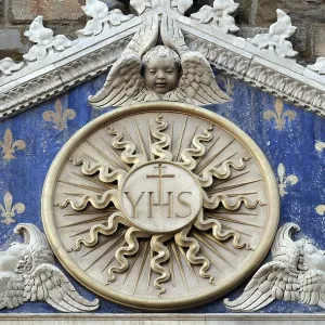 Medallion with IHS Monogram Print, Palazzo Vecchio, Florence Medallion with IHS Monogram Print, Palazzo Vecchio, Florence