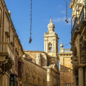 Mediterranean Architecture of Mdina Print, Malta Mediterranean Architecture of Mdina Print, Malta