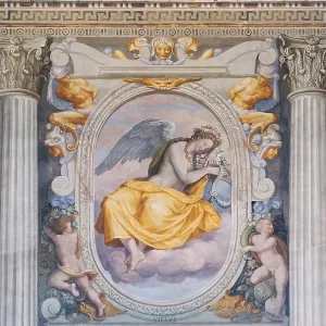 Print of Moderation, fresco by Alessandro Allori