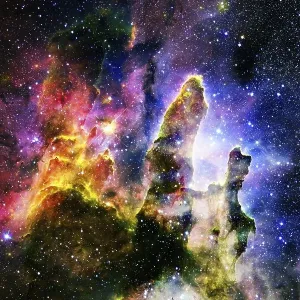 Outer space, cosmic landscape. Nebula Outer space, cosmic landscape. Nebula