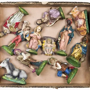 Packed Crib Figurines Print Packed Crib Figurines Print