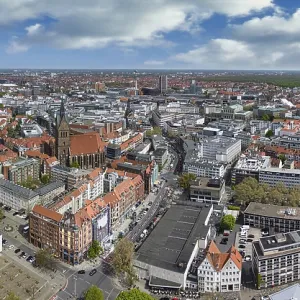 Panoramic View of Hanover, Germany Print