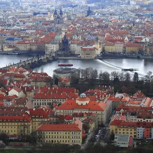 Panoramic View of Prague Old Town Print, Czech Republic Panoramic View of Prague Old Town Print, Czech Republic