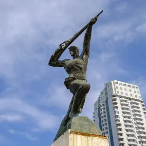 Partisan Memorial Print, Durres Waterfront Partisan Memorial Print, Durres Waterfront