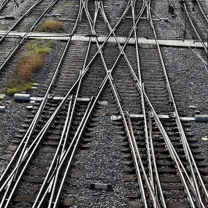 Austria Railway Tracks Print with Points Austria Railway Tracks Print with Points