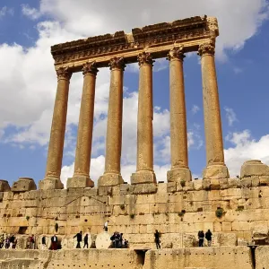 Baalbek's Temple of Jupiter Columns Print