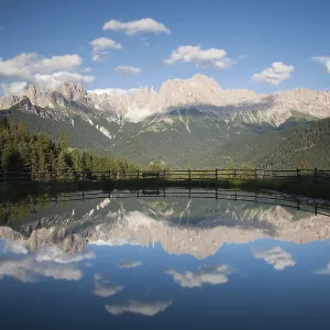 Rosengarten Print, Dolomites Lake Reflection, Italy Rosengarten Print, Dolomites Lake Reflection, Italy