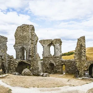 Ruins of Corfe Castle Print, Dorset, England