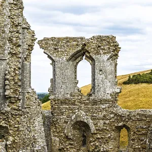 Ruins of Corfe Castle, Wareham Print, Dorset, England