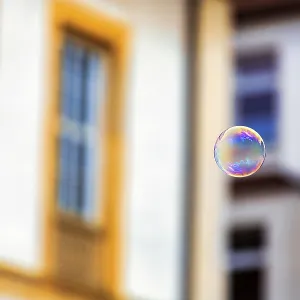 Single Soap Bubble Print, Bielefeld City Centre Single Soap Bubble Print, Bielefeld City Centre