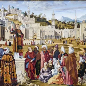 St Stephen's Preaching in Jerusalem Print, Louvre Museum, Paris St Stephen's Preaching in Jerusalem Print, Louvre Museum, Paris