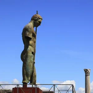 Print of Statue of Daedalus by Mitoraj, Pompeii, Italy