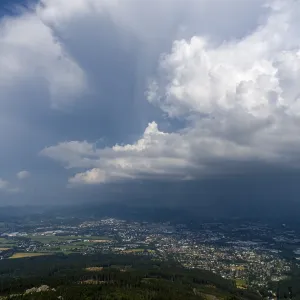 Storm Clouds over City and Forest Print, Liberec, Czech Republic Storm Clouds over City and Forest Print, Liberec, Czech Republic