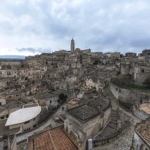 Sassi di Matera Sunset View Print Sassi di Matera Sunset View Print